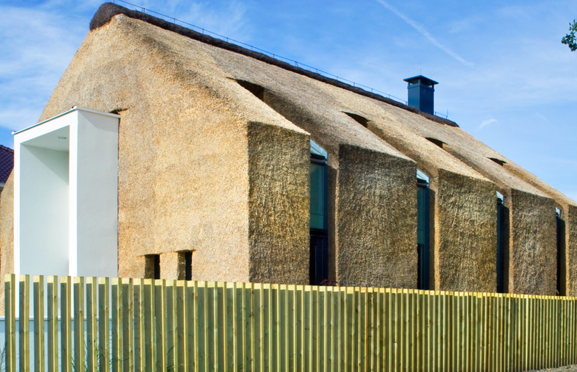 Eco-friendly homes made from straw